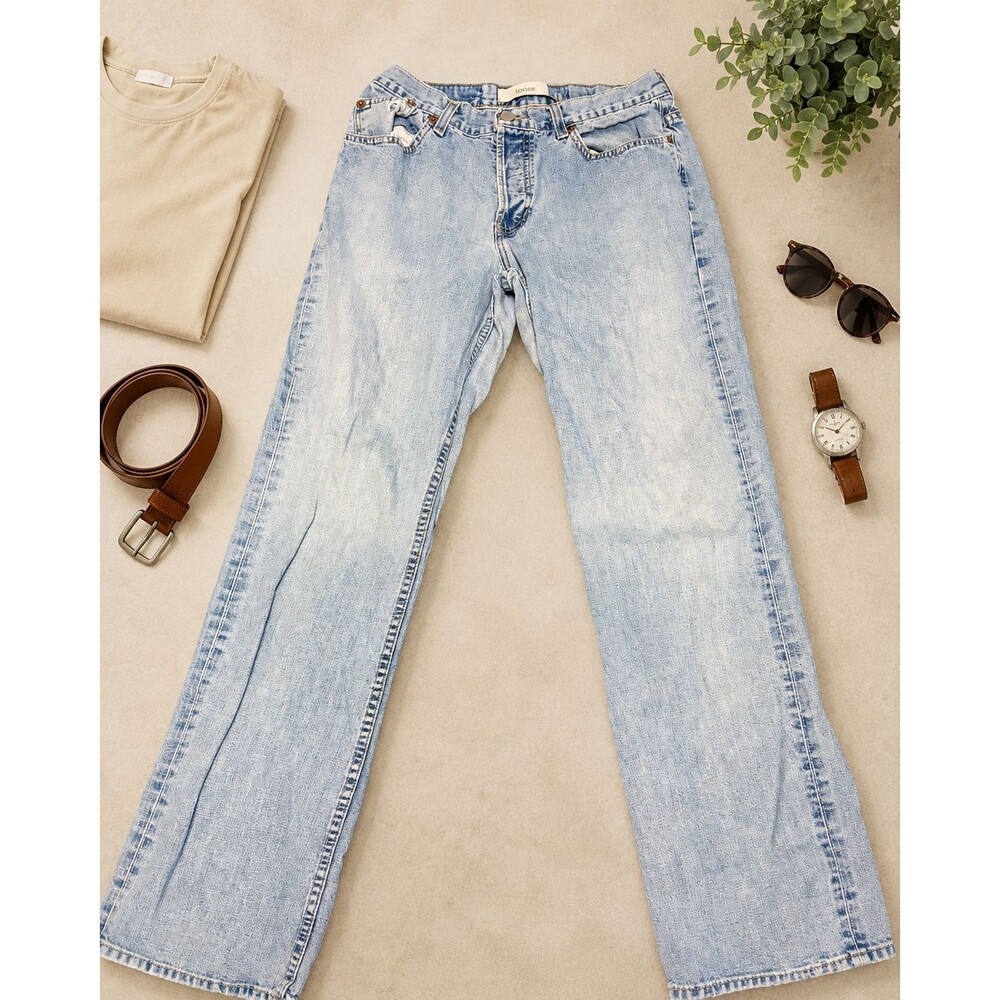 Vintage GAP Loose Fit Jeans Light Wash Baggy Straight Leg Y2K 90s Denim 8L